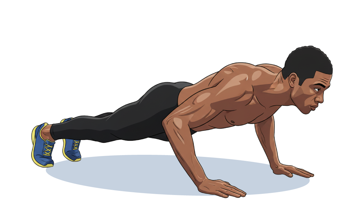 Man doing pushups